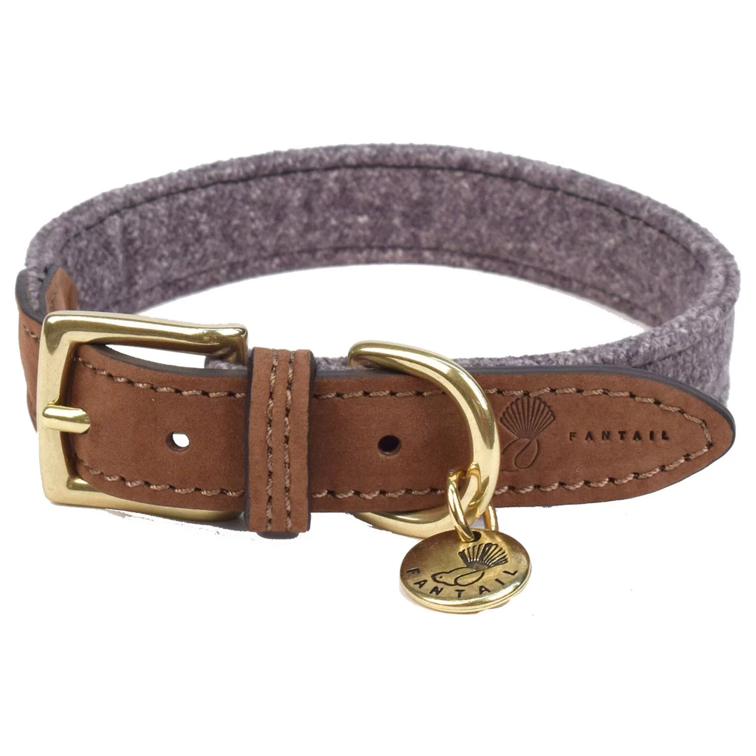 Fantail Hondenhalsband Blend Donkergrijs - Hondenhalsband 1 Fantail Hondenhalsband Blend Donkergrijs - Hondenhalsband