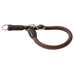 Hunter Sliphalsband Freestyle Rond Bruin - Hondenhalsband