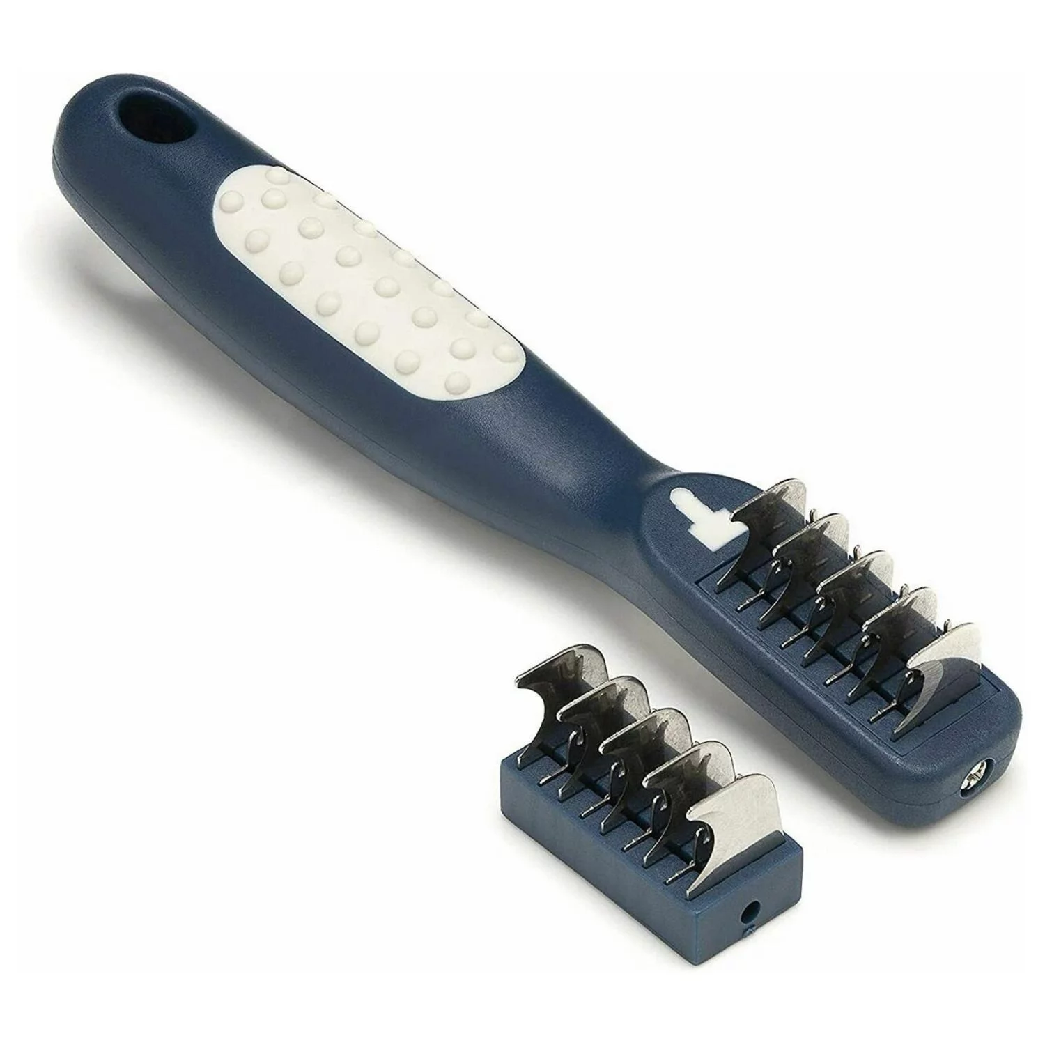 Mikki Doodle De-Matter - Hondenvachtborstel - Blauw Grijs 2 Mikki Doodle De-Matter - Hondenvachtborstel - Blauw Grijs - Afbeelding 2