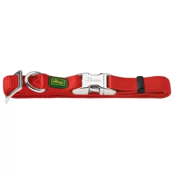 Hunter Klikhalsband Alu Nylon Soft Rood - Hondenhalsband