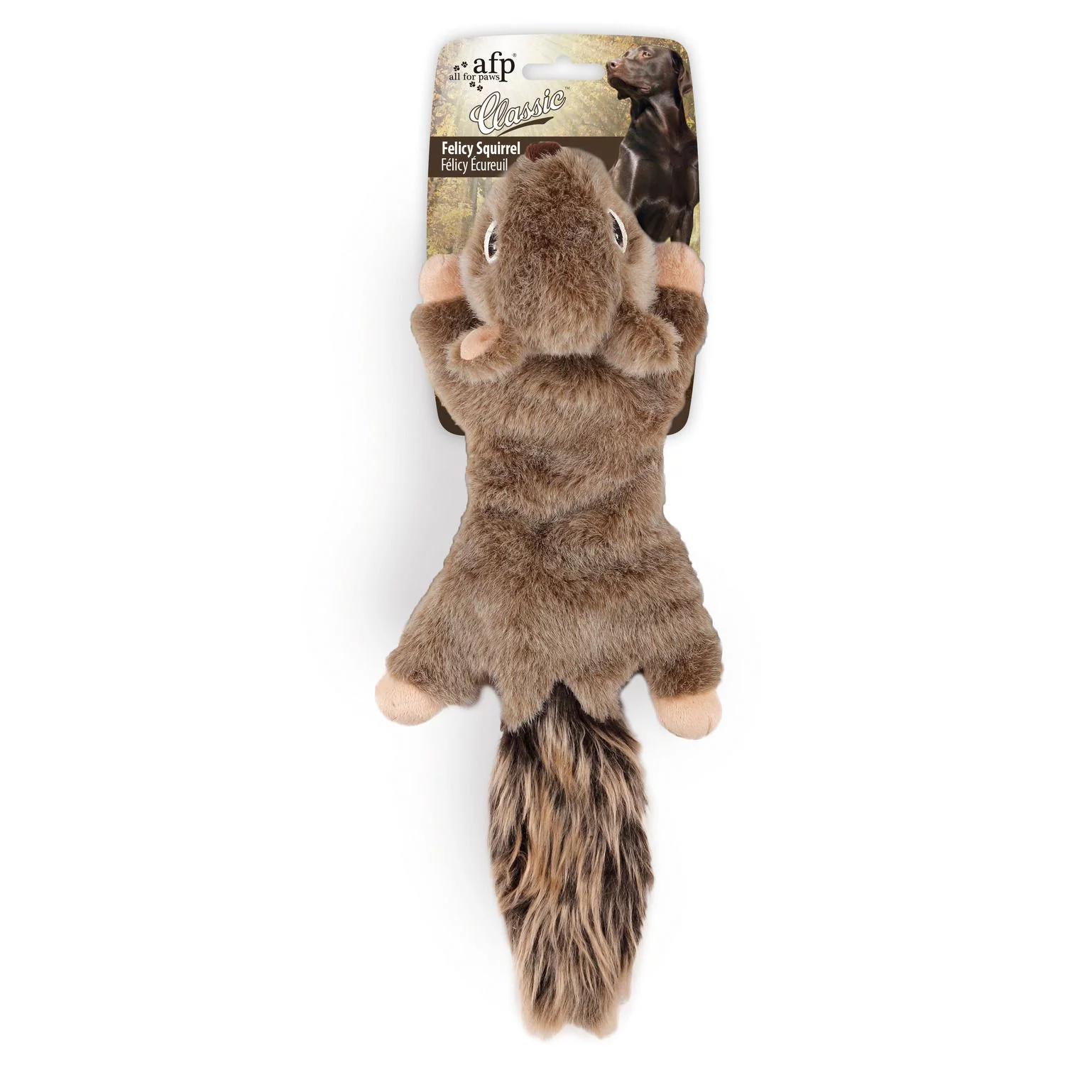 All For Paws Eekhoorn - Hondenspeelgoed - 42x16x9 Cm Bruin 1 All For Paws Eekhoorn - Hondenspeelgoed - 42x16x9 Cm Bruin