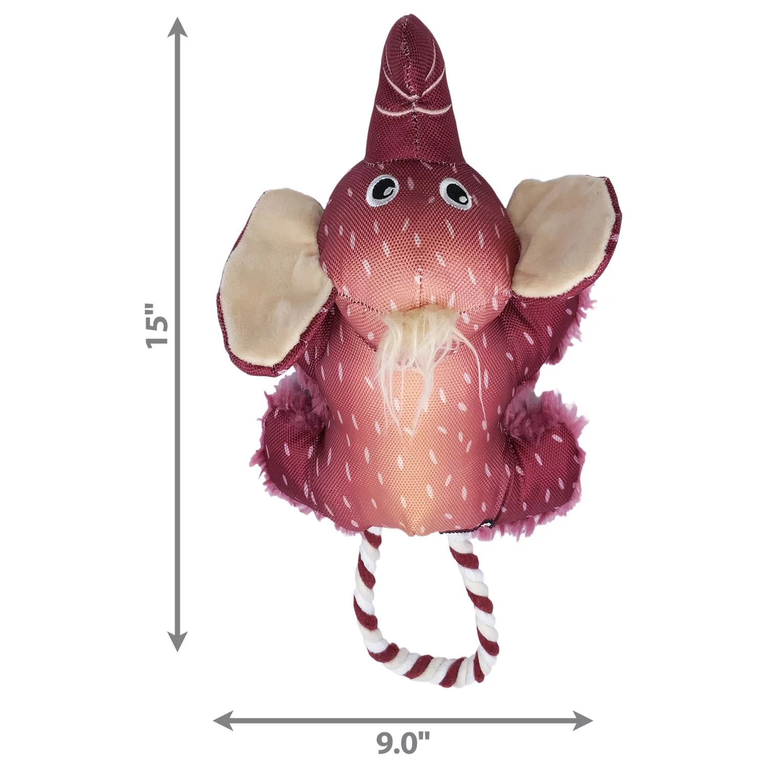 Kong Cozie Tuggz Elephant - Hondenspeelgoed - M/L 2 Kong Cozie Tuggz Elephant - Hondenspeelgoed - M/L - Afbeelding 2