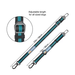 Kurgo Seatbelt Swivel Tether - Hondenautoaccessoire - Blauw Zwart 9 Kurgo Seatbelt Swivel Tether - Hondenautoaccessoire - Blauw Zwart -Dierbenodigdheden-Honden 4132 30021332 4