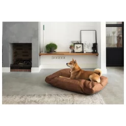 Maxxnobel Boxkussen Lederlook Cognac - Hondenkussen -Dierbenodigdheden-Honden 4239 M 30015310 4