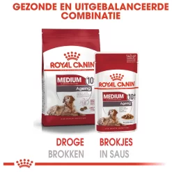 Royal Canin Medium Ageing 10+ Natvoer - Hondenvoer - 10x140 G 10 Royal Canin Medium Ageing 10+ Natvoer - Hondenvoer - 10x140 G -Dierbenodigdheden-Honden 4274 10024481 4