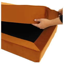 Wooff Boxspring Met Hoofdkussen - Hondenmatras - 70x110x28 Cm Koper Xlarge -Dierbenodigdheden-Honden 4363 30025045 7