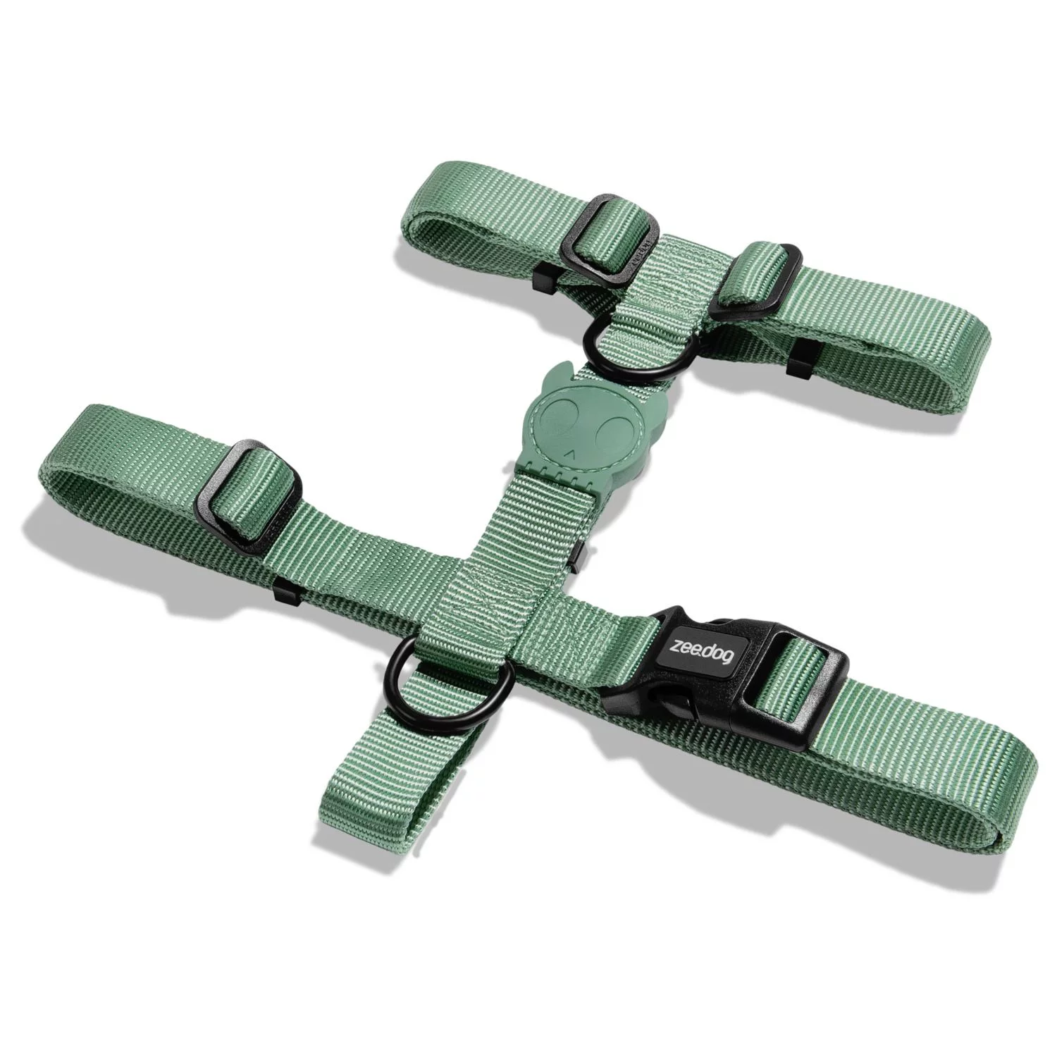 Zee.Dog H-Harnas Army-Green Mosgroen - Hondentuig 2 Zee.Dog H-Harnas Army-Green Mosgroen - Hondentuig - Afbeelding 2