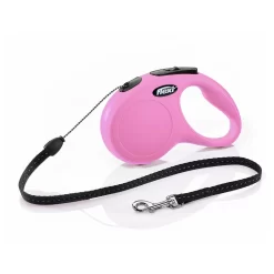 Flexi Rollijn Classic Koord S Roze - Hondenriem