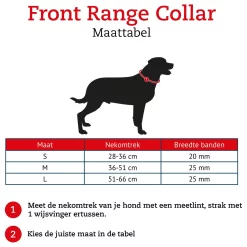 Ruffwear Front Range Collar Red Sumac Rood - Hondenhalsband -Dierbenodigdheden-Honden 4673 M 30018986 4