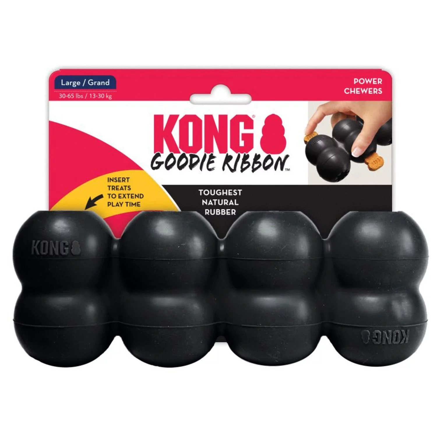 Kong Extreme Goodie Ribbon Zwart - Hondenspeelgoed 3 Kong Extreme Goodie Ribbon Zwart - Hondenspeelgoed - Afbeelding 3