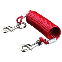 Trixie Aanleglijn Met Spiraalkabel - Hondenriemaccessoire - 5 M Rood