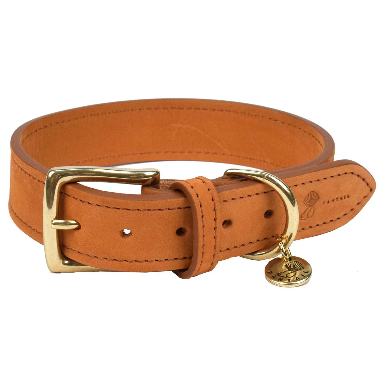 Fantail Hondenhalsband Nubu Lichtbruin - Hondenhalsband 1 Fantail Hondenhalsband Nubu Lichtbruin - Hondenhalsband