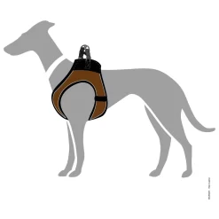 Hunter Harnas Hilo Comfort Bruin - Hondenharnas -Dierbenodigdheden-Honden 4840 M 10044574 5