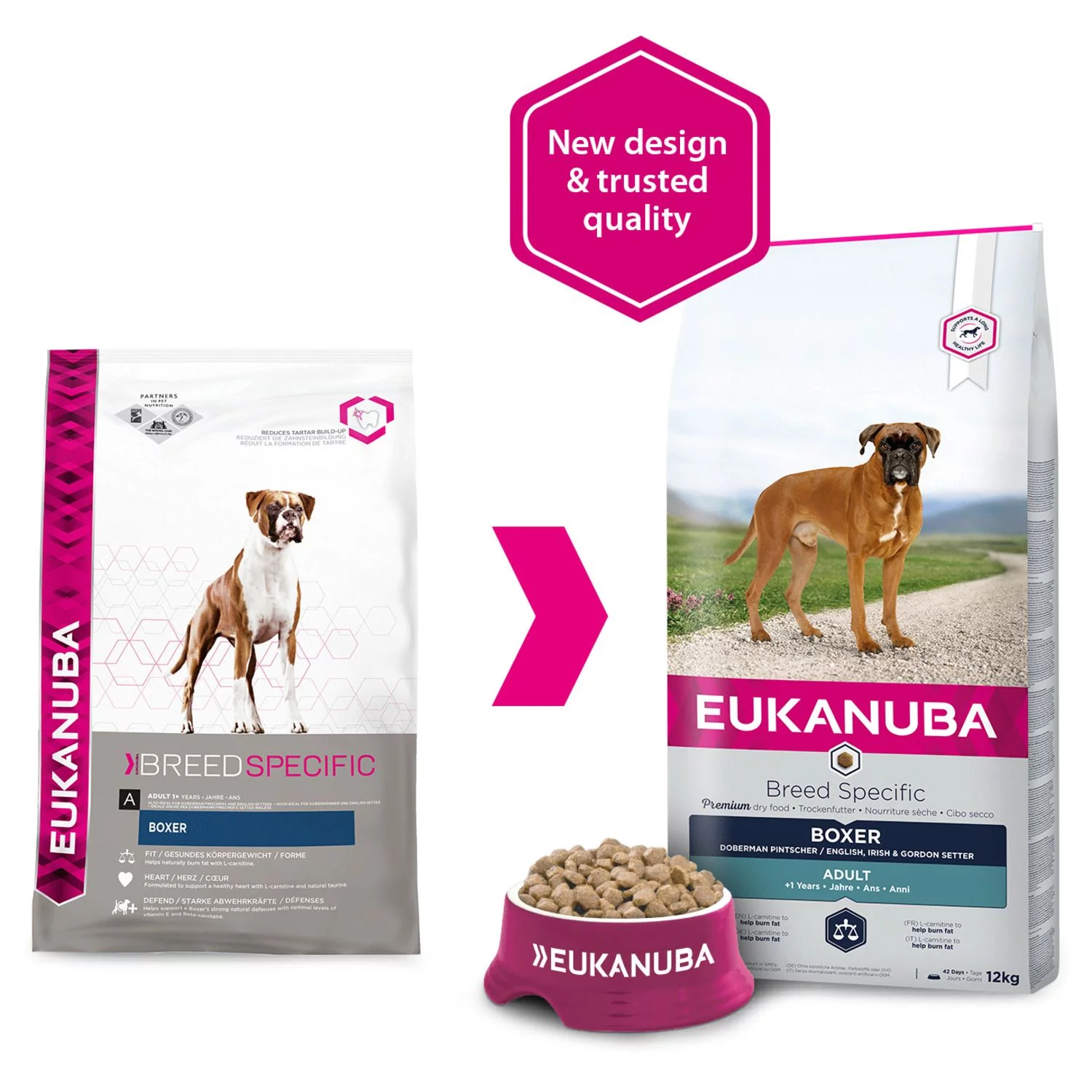Eukanuba Adult Boxer - Hondenvoer - Kip 12 Kg 2 Eukanuba Adult Boxer - Hondenvoer - Kip 12 Kg - Afbeelding 2