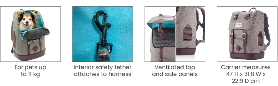 Kurgo K-9 Rugzak - Hondenrugzak - Grijs 2 Kurgo K-9 Rugzak - Hondenrugzak - Grijs - Afbeelding 2