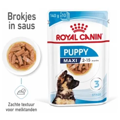 Royal Canin Maxi Natvoer - Puppy-Hondenvoer - 10x140 G 12 Royal Canin Maxi Natvoer - Puppy-Hondenvoer - 10x140 G -Dierbenodigdheden-Honden 4890 10024482 3