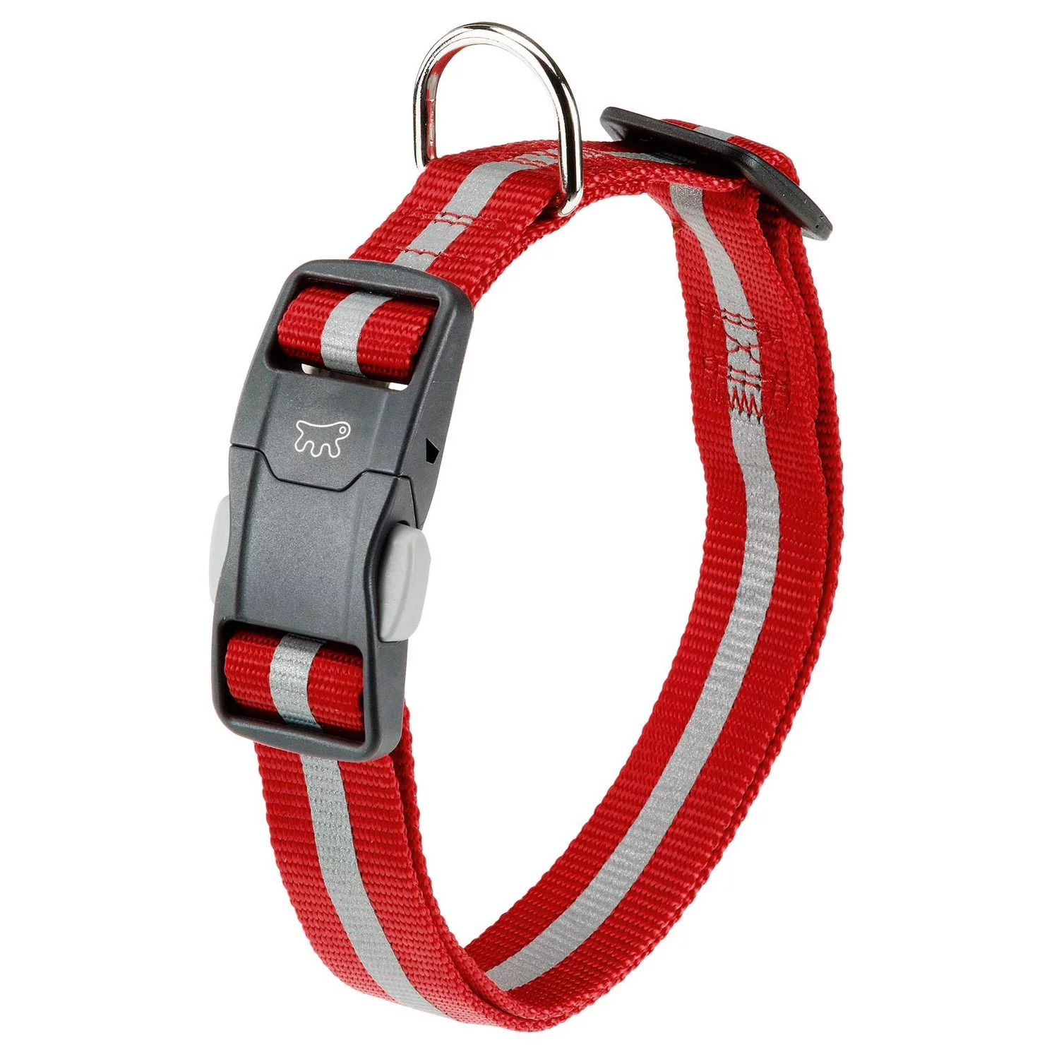 Adori Klikhalsband Reflex Rood&Reflecterend - Hondenhalsband 1 Adori Klikhalsband Reflex Rood&Reflecterend - Hondenhalsband