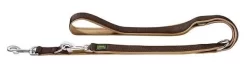 Hunter Trainingslijn Neopren Nylon Bruin&Caramel - Hondenriem