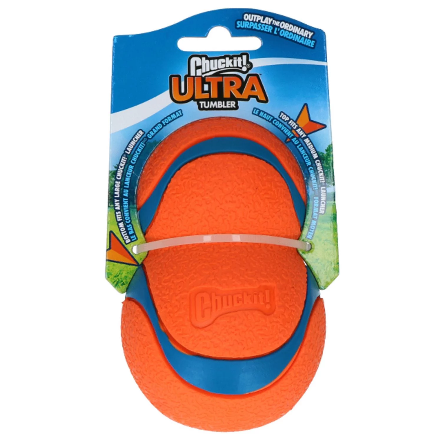 Chuckit! Chuckit Ultra Tumbler - Hondenspeelgoed - Ø 7.5 Cm Oranje Blauw 1 Chuckit! Chuckit Ultra Tumbler - Hondenspeelgoed - Ø 7.5 Cm Oranje Blauw