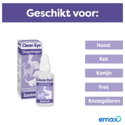 Emax Clean Eye - Oogverzorgingsmiddel - 30 Ml -Dierbenodigdheden-Honden 5180 030169 3