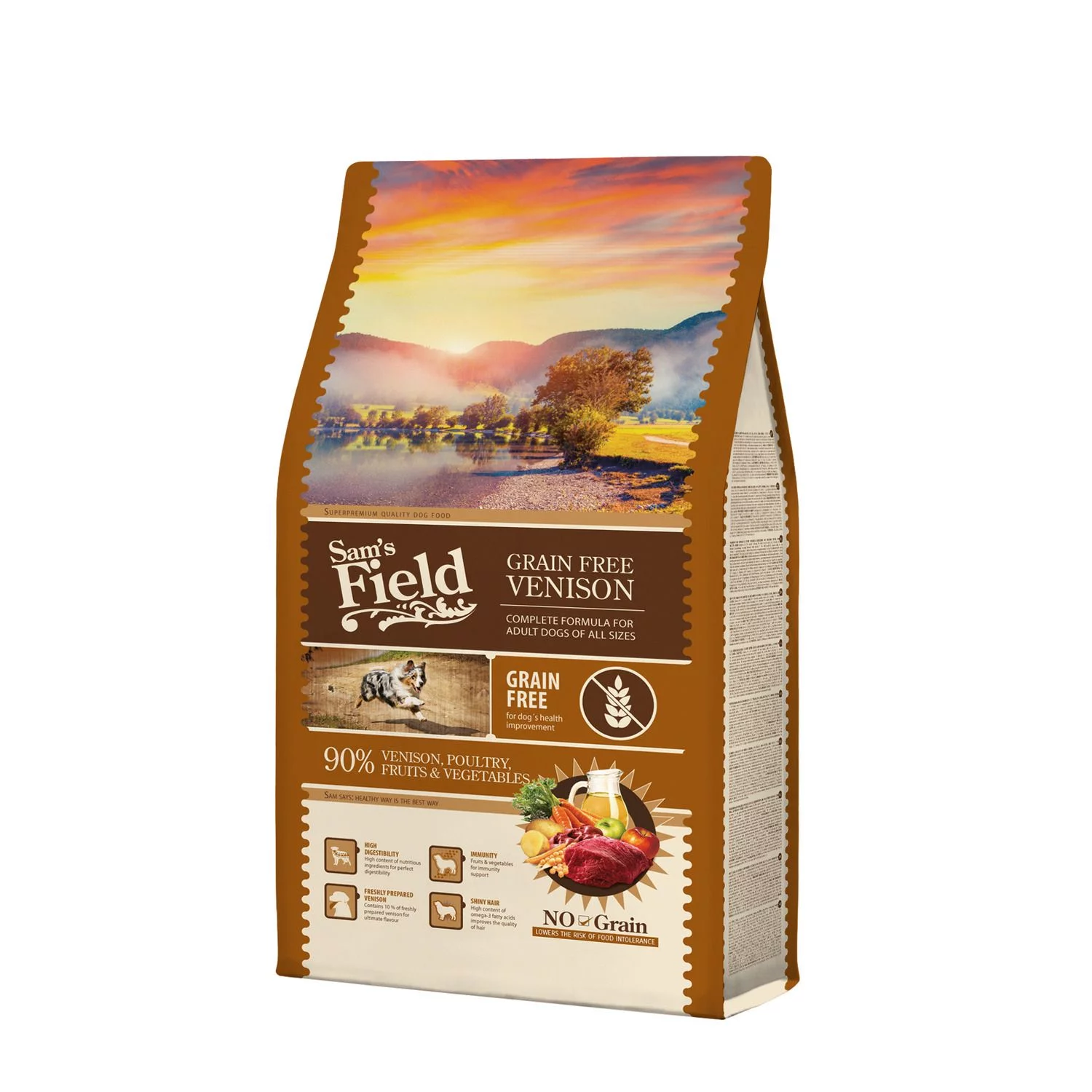 Sam's Field Adult High Meat & Grain Free Hert - Hondenvoer 1 Sam's Field Adult High Meat & Grain Free Hert - Hondenvoer