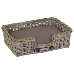 Happy-House Rieten Mand Recht Naturel - Hondenmand