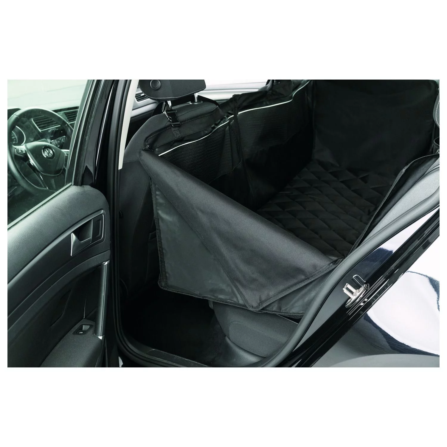 Trixie Autobeschermdeken - Hondenautoaccessoire - 1.55x1.30 M Zwart 4 Trixie Autobeschermdeken - Hondenautoaccessoire - 1.55x1.30 M Zwart - Afbeelding 4