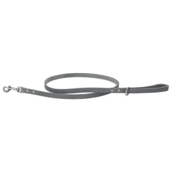 Adori Looplijn Vetleder Met Print - Hondenriem - 130x1.4 Cm Grijs S