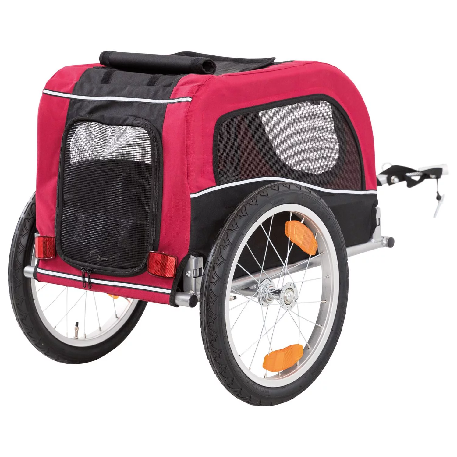 Trixie Fietskar - Hondenfietskar - 53x60x60/117 Cm Zwart Rood Tot 15 Kg Small 5 Trixie Fietskar - Hondenfietskar - 53x60x60/117 Cm Zwart Rood Tot 15 Kg Small - Afbeelding 5