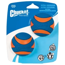 Chuckit! Chuckit Ultra Squeaker Ball Blauw&Oranje - Hondenspeelgoed