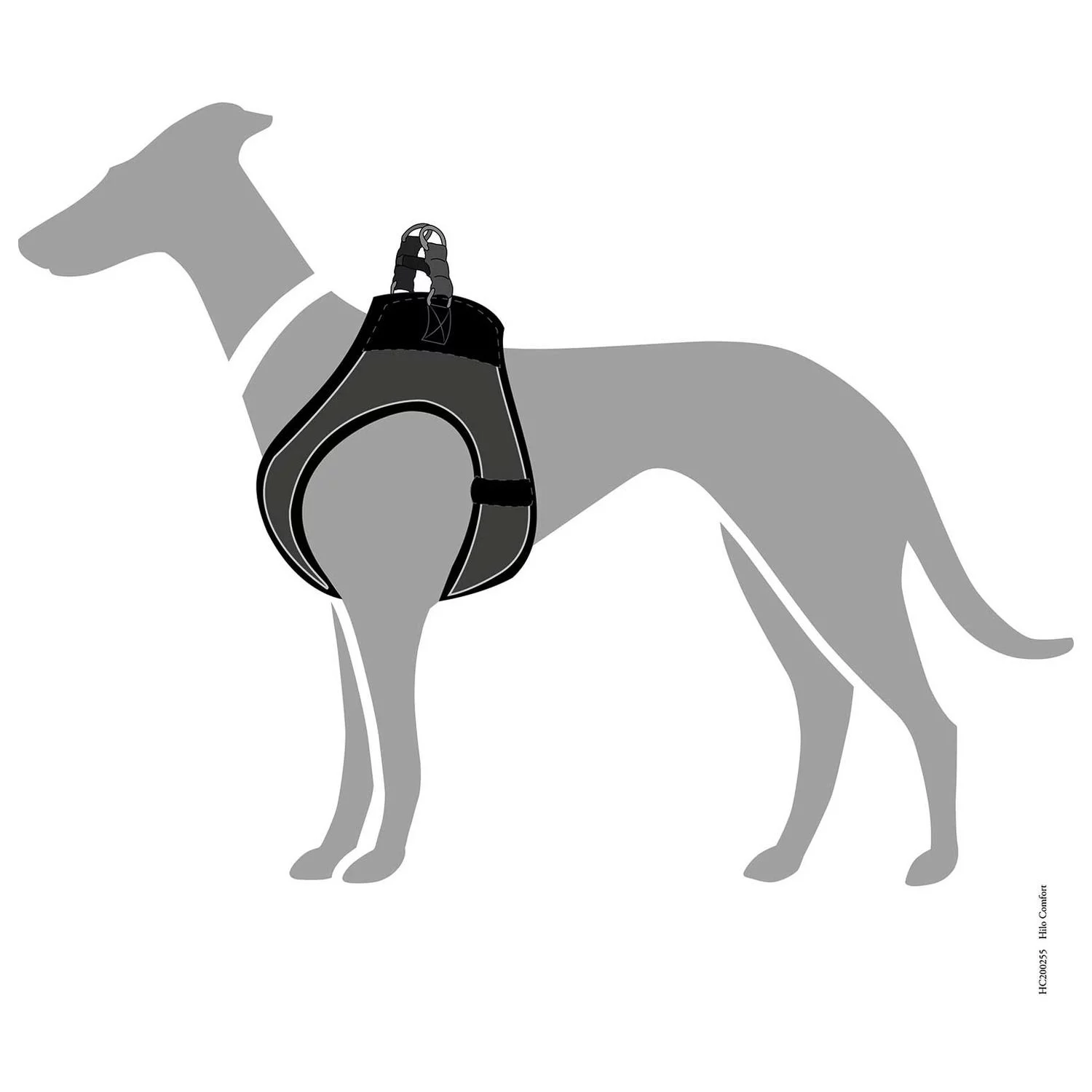 Hunter Harnas Hilo Comfort Antraciet - Hondenharnas 5 Hunter Harnas Hilo Comfort Antraciet - Hondenharnas - Afbeelding 5