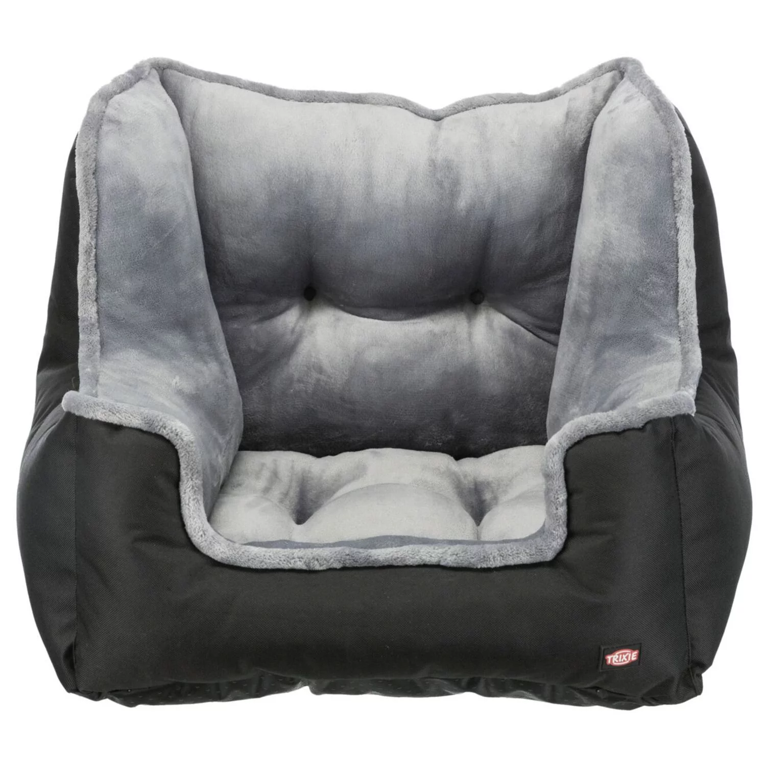 Trixie Auto Hondenstoel - Hondenautoaccessoire - 50x40x50 Cm Zwart Grijs 2 Trixie Auto Hondenstoel - Hondenautoaccessoire - 50x40x50 Cm Zwart Grijs - Afbeelding 2