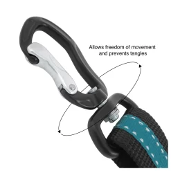 Kurgo Seatbelt Swivel Tether - Hondenautoaccessoire - Blauw Zwart 8 Kurgo Seatbelt Swivel Tether - Hondenautoaccessoire - Blauw Zwart -Dierbenodigdheden-Honden 5612 30021332 3