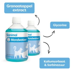 Sanimal Dental Care - Gebitsverzorging - 500 Ml 8 Sanimal Dental Care - Gebitsverzorging - 500 Ml -Dierbenodigdheden-Honden 5618 820612 4