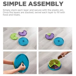 Nina Ottosson Lickin'Layers - Hondenspeelgoed - Ø26 Cm Groen Paars Blauw Level 2 Spel -Dierbenodigdheden-Honden 5657 30022338 4