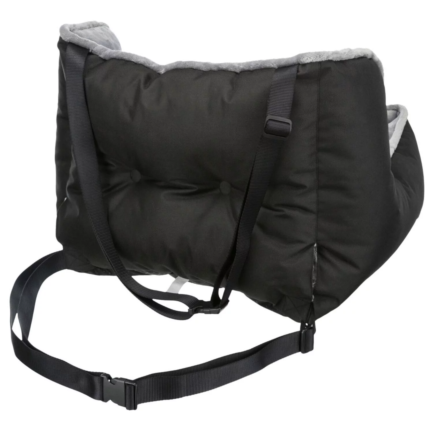Trixie Auto Hondenstoel - Hondenautoaccessoire - 50x40x50 Cm Zwart Grijs 5 Trixie Auto Hondenstoel - Hondenautoaccessoire - 50x40x50 Cm Zwart Grijs - Afbeelding 5
