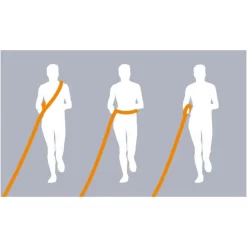 Trixie Jogginglijn - Hondenhardlooplijn - 133-180x2.0 Cm Grijs Oranje -Dierbenodigdheden-Honden 5675 342431 3