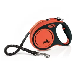Flexi Rollijn Xtreme Tape - Hondenriem - 5 M Oranje Zwart Tot 35 Kg M