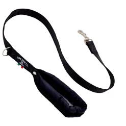 Tre Ponti Looplijn Primo Single Handled - Hondenriem - 110 Cm Zwart