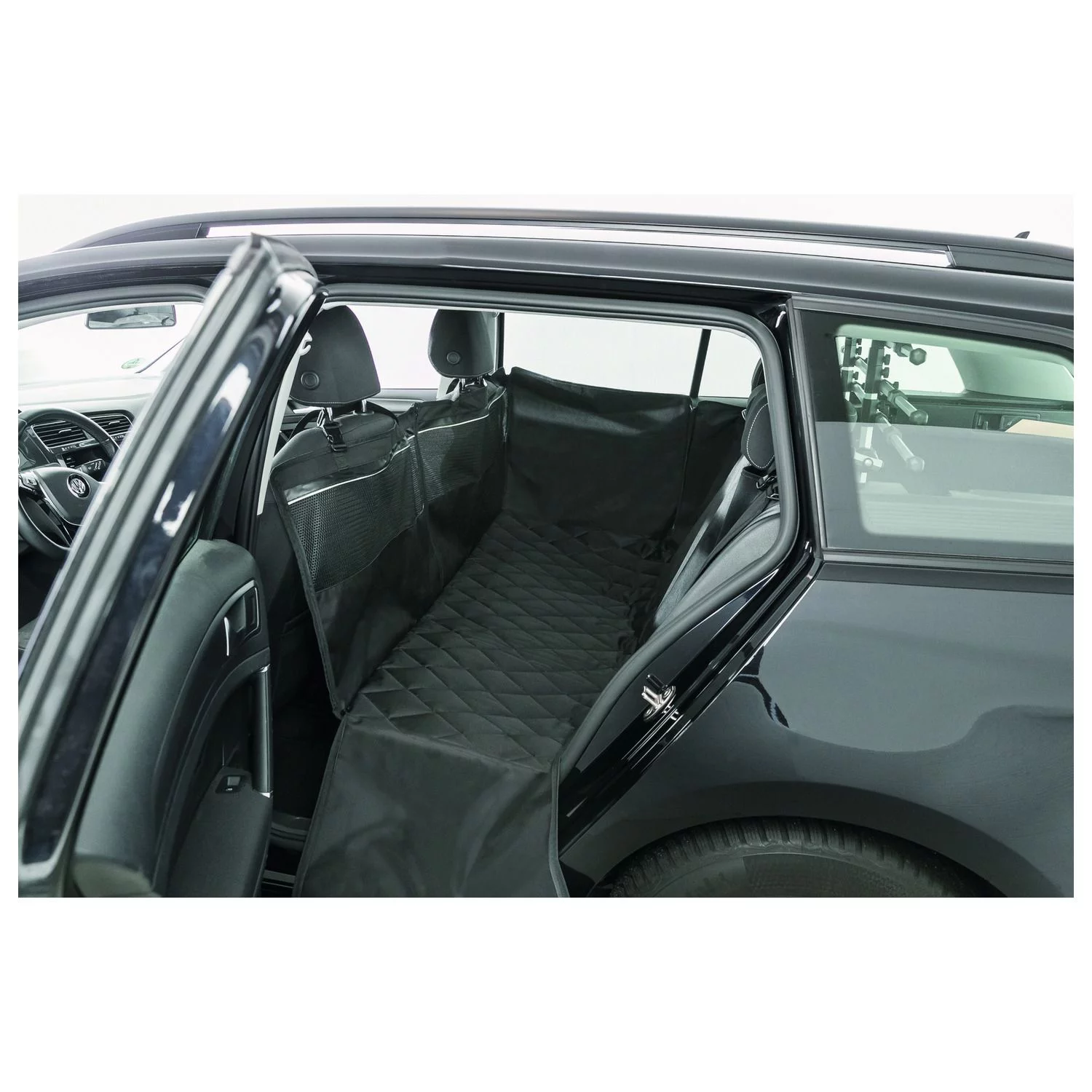 Trixie Autobeschermdeken - Hondenautoaccessoire - 1.55x1.30 M Zwart 2 Trixie Autobeschermdeken - Hondenautoaccessoire - 1.55x1.30 M Zwart - Afbeelding 2