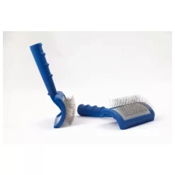 Jean Peau Slicker Blauw Lange Tand Grijs Bed - Hondenvachtborstel - Per Stuk