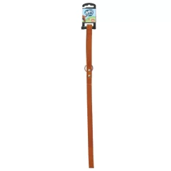 Adori Looplijn Vetleder Met Print - Hondenriem - 130x1.8 Cm Cognac M/L -Dierbenodigdheden-Honden 5869 30019713 5