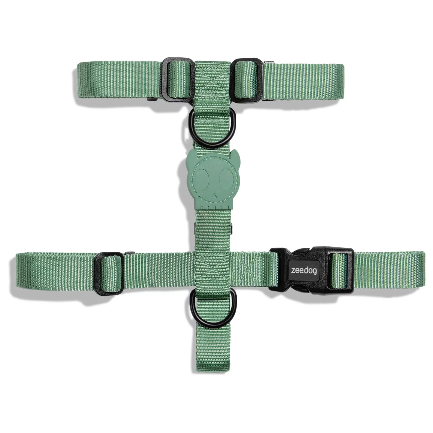 Zee.Dog H-Harnas Army-Green Mosgroen - Hondentuig 1 Zee.Dog H-Harnas Army-Green Mosgroen - Hondentuig