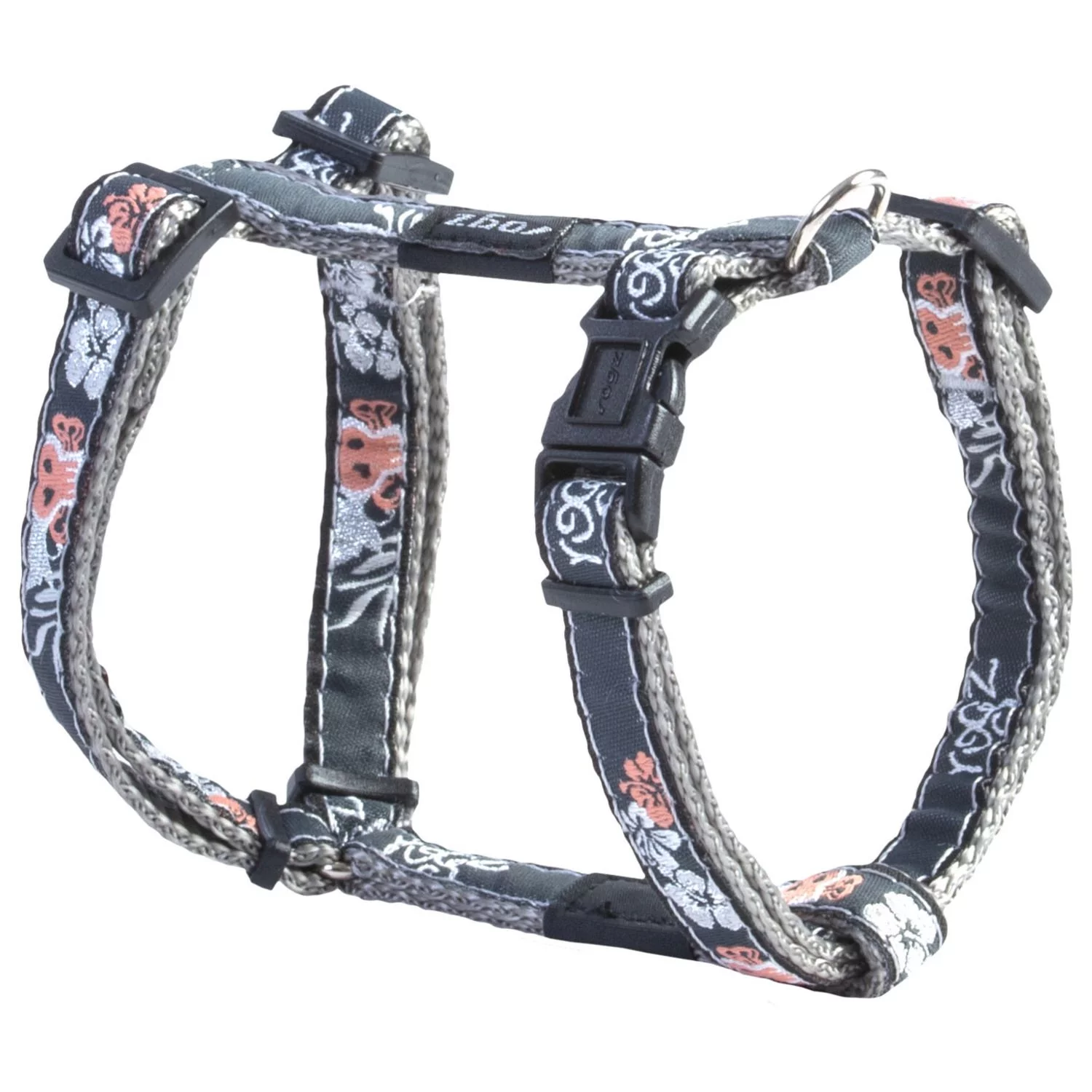 Rogz Jelly Tuigje Island - Hondenharnas - Coral Zilver Small 1 Rogz Jelly Tuigje Island - Hondenharnas - Coral Zilver Small