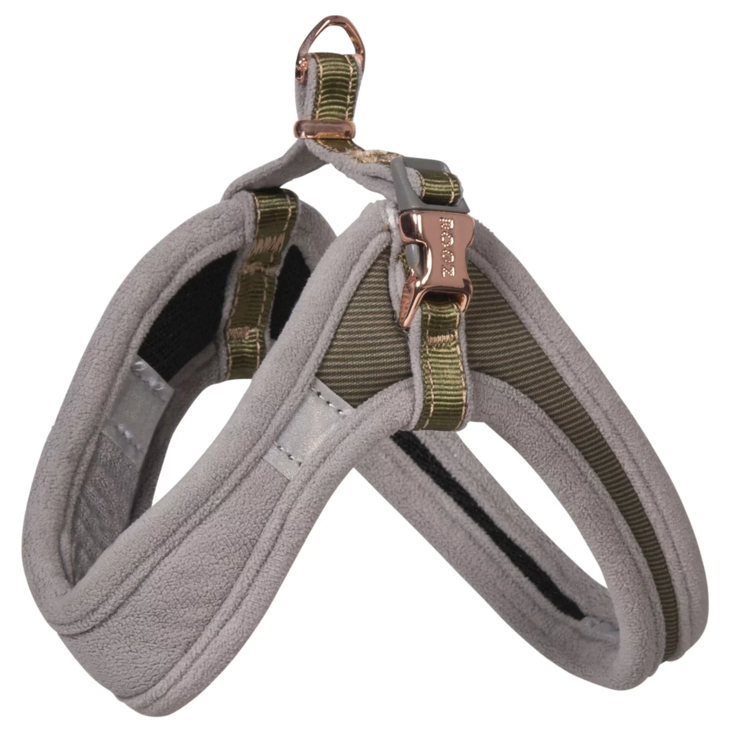 Rogz Urban Fast Fit Tuig Olijfgroen&Grijs&Rosé - Hondenharnas 1 Rogz Urban Fast Fit Tuig Olijfgroen&Grijs&Rosé - Hondenharnas