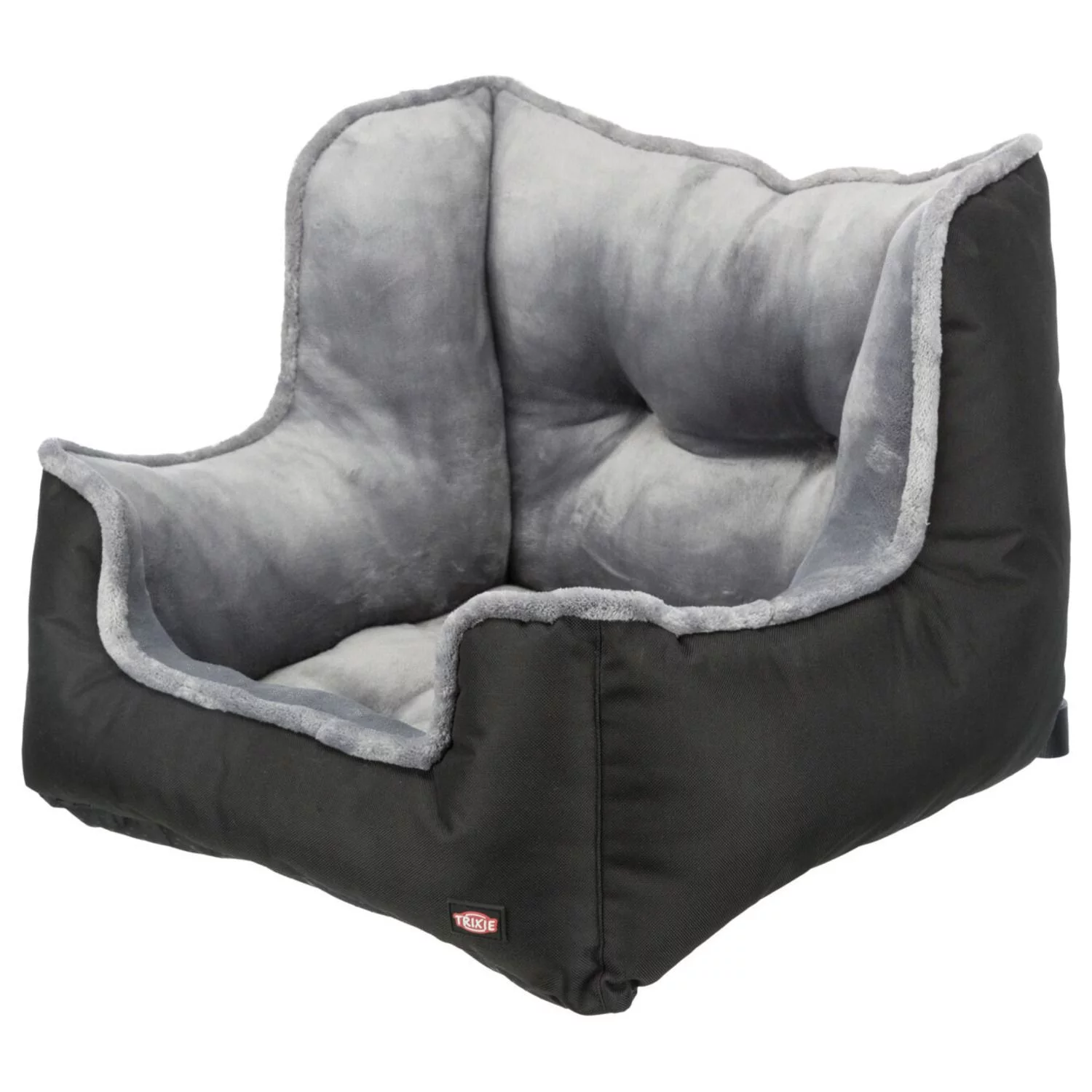 Trixie Auto Hondenstoel - Hondenautoaccessoire - 50x40x50 Cm Zwart Grijs 1 Trixie Auto Hondenstoel - Hondenautoaccessoire - 50x40x50 Cm Zwart Grijs