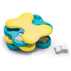 Nina Ottosson Dog Tornado Interactive Snack Puzzel - Hondenspeelgoed - 23.5x18x7 Cm Blauw Geel Level 2