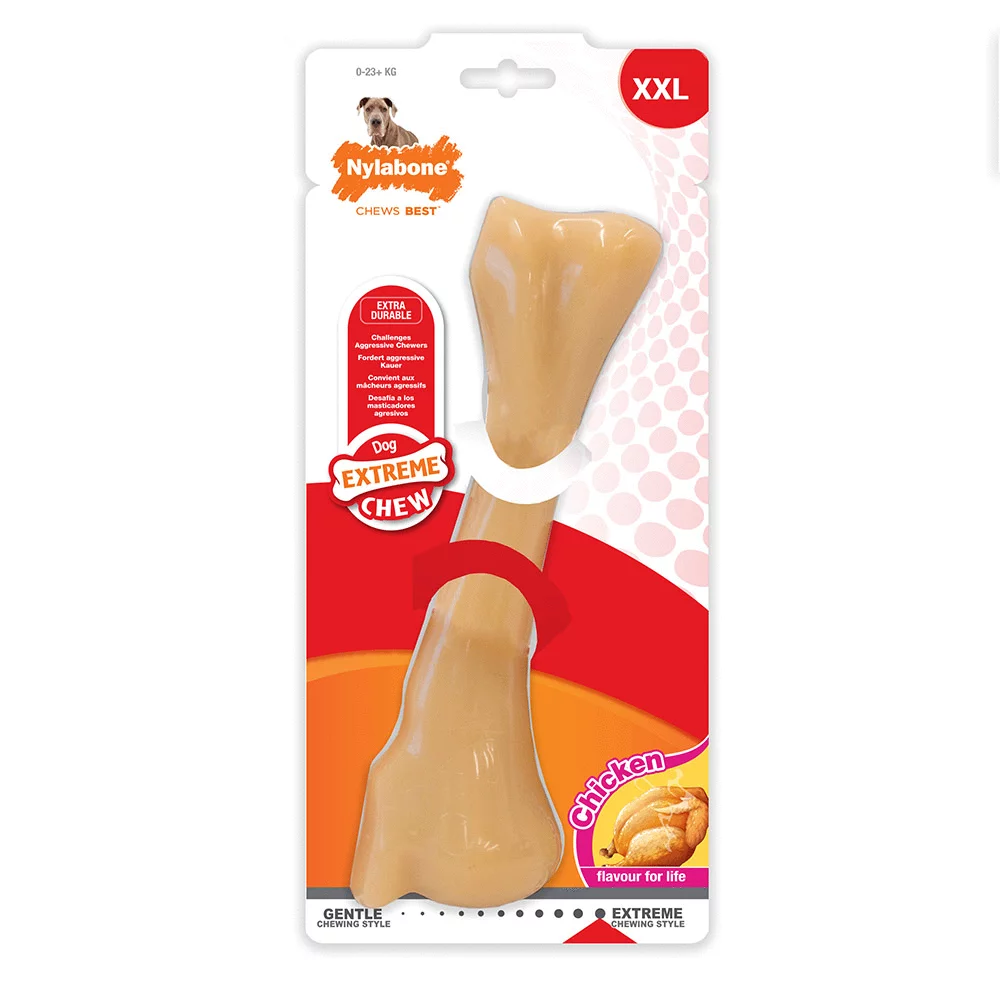 Nylabone Extreme Monster Chew - Hondenspeelgoed - Kip Creme Voor Honden Vanaf 23kg Xxl 1 Nylabone Extreme Monster Chew - Hondenspeelgoed - Kip Creme Voor Honden Vanaf 23kg Xxl