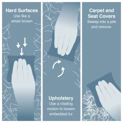 Kurgo Shed Sweeper - Hondenvachtborstel - Grijs Rood -Dierbenodigdheden-Honden 6212 30021354 4