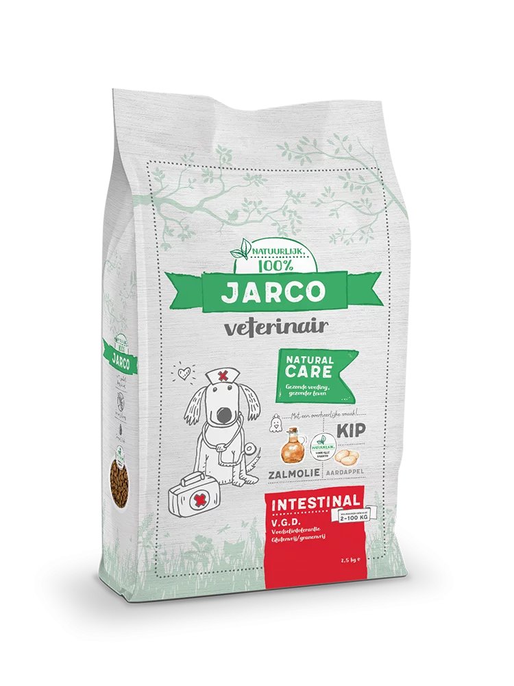 Jarco Dog Veterinair Intestinal Vgd - Hondenvoer - Kip 2.5 Kg 1 Jarco Dog Veterinair Intestinal Vgd - Hondenvoer - Kip 2.5 Kg